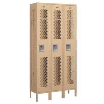 Image for Salsbury Industries® Tan Single Tier Vented Metal Locker-6 Feet X 12 Inches from HD Supply
