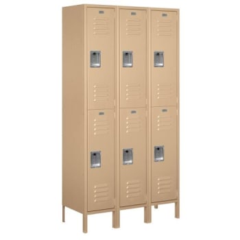 Image for Salsbury Industries® Tan Double Tier Standard Metal Locker-6 Feet X 15 Inches from HD Supply