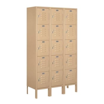 Image for Salsbury Industries® Tan- Five Tier Box Style-Metal Locker 5 Feet X 12inches from HD Supply