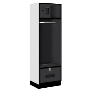 Image for Salsbury Industries® Black-Designer Wood Open Access Locker 6 Feet X 18 Inches from HD Supply