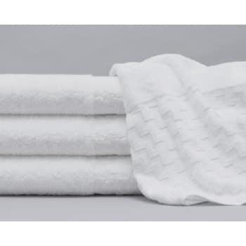 Best Western Elevations Bath Towel, 27x54", 13.5 Lbs/dz, White, Case Of 24