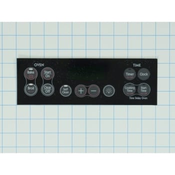 GE Replacement Control Overlay For Range, Part #WB27K10118