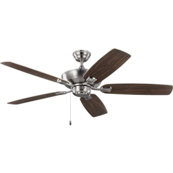 Generation Lighting Colony Max 52 In Ceiling Fan (Brushed Steel)