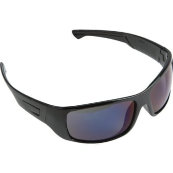 Pyramex® Furix™ Safety Eyewear Black Frame With Blue Mirror Anti-Fog Lens