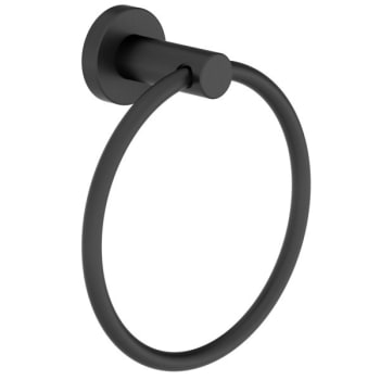 Image for Symmons® Dia® Matte Black Towel Ring from HD Supply