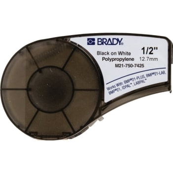 Brady® Handimark® Bmp21 Series Lab Polypropylene Labels 0.5" W X 21 Ft L White
