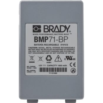 Image for Brady® Brady® BradyJet™ Accessory BMP71 Rechargeable Printer Battery Pack from HD Supply