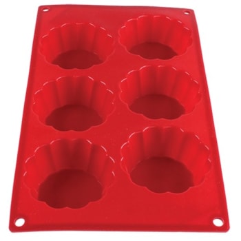 Image for Thunder Group® 3.7 Oz Brioche High Heat Silicone Baking Mold With 6-Cavities from HD Supply