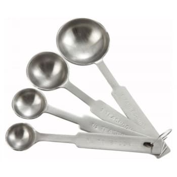 Image for Thunder Group® Stainless Steel Measuring Spoon Set With Brushed Finish from HD Supply