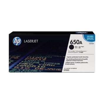 Image for HP 650A Black Original LaserJet Toner Cartridge from HD Supply