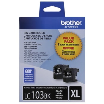 Image for Brother® Black Ink Cartridge, Package of 2 from HD Supply