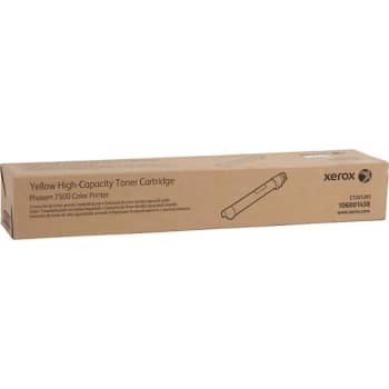 Image for Xerox® XER106R01438 High-Yield Yellow Original Toner Cartridge, Phaser®7500 from HD Supply