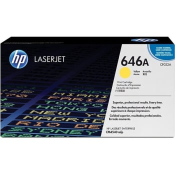 Image for HP 646A CF032A Yellow Original LaserJet Toner Cartridge from HD Supply