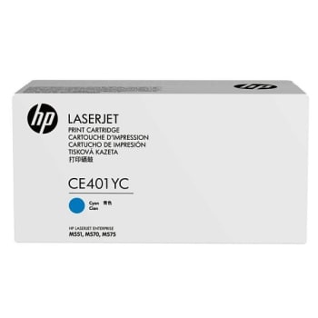 Image for HP 507Y High-Yield Cyan Original Toner Cartridge from HD Supply
