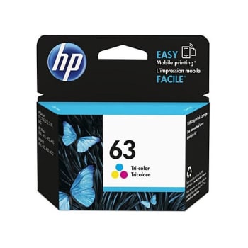 Image for HP 63 Standard Yield Tri-Color Original Ink Cartridge from HD Supply