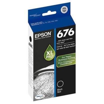 Image for Epson® 676 DURABrite Remanufactured Ultra High-Yield Black Ink Cartridge from HD Supply
