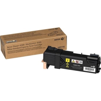 Image for Xerox® Standard Yield Yellow Original Toner Cartridge, Phaser®6500 from HD Supply