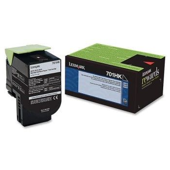 Image for Lexmark™ 70C1HK0 High-Yield Black Toner Cartridge from HD Supply