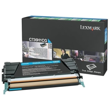 Image for Lexmark™ C736H1CG High-Yield Cyan Toner Cartridge from HD Supply