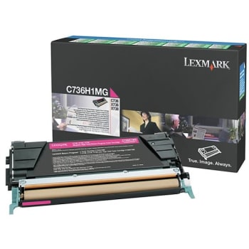 Image for Lexmark™ C736h1mg High-Yield Magenta Toner Cartridge from HD Supply