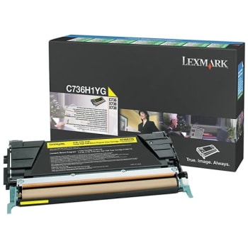 Image for Lexmark™ C736h1yg High-Yield Yellow Toner Cartridge from HD Supply