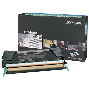 Image for Lexmark™ C734A1KG Standard Yield Black Toner Cartridge from HD Supply
