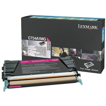 Lexmark™ C734a1mg Standard Yield Magenta Toner Cartridge
