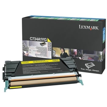 Image for Lexmark™ C734a1yg Standard Yield Yellow Toner Cartridge from HD Supply