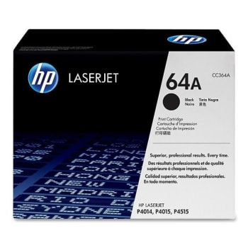 Image for HP 64A Black Original LaserJet Toner Cartridge from HD Supply