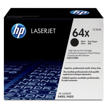 HP 64X CC364X Black High-Yield Laser Toner Cartridge