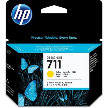Image for Hp Cz136a 711 Multi-Pack Yellow Original Inkjet Ink Cartridge, Package Of 3 from HD Supply