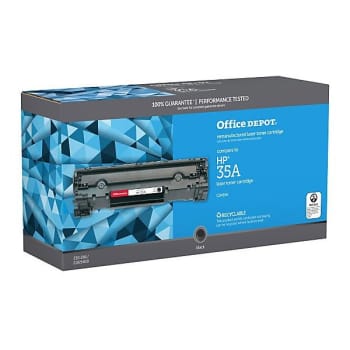 Image for Office Depot® Od35a Remanufactured Black Toner Cartridge For Hp 35a from HD Supply