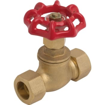 Image for Maintenance Warehouse® Brass Gate Valve 1/2 " Comp x Comp from HD Supply