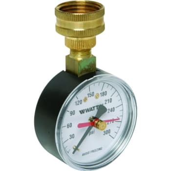 Image for Watts 2-1/2" Dial 0-300 PSI Pressure Gauge from HD Supply