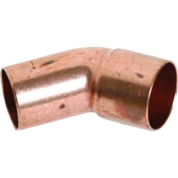 1 45 degree Fitting Elbow 1 NIBCO 606-2 Fitting x C Wrot Copper 