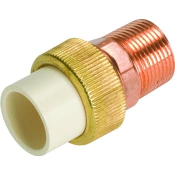 Image for Nibco CPVC Copper Transition Union - 1/2" x 1/2" from HD Supply
