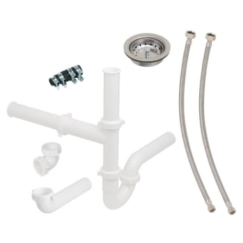 Image for Double Bowl Kitchen Sink And Disposer Drain Kit from HD Supply