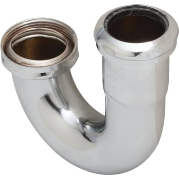 Image for 1 -1/2" Ground Joint Sink Trap J Bend With Brass Nuts Chrome Plated from HD Supply