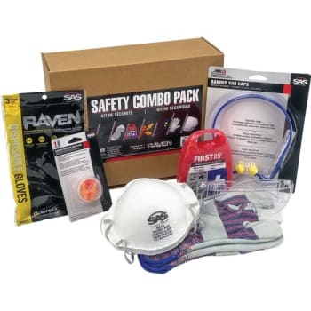 SAS Safety Corp® Personal Protection Equipment Combination Safety Kit