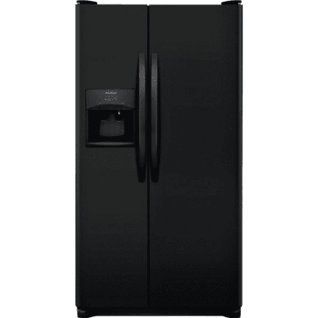 Frigidaire® 22.1 Cu Ft Side-By-Side Refrigerator, Black