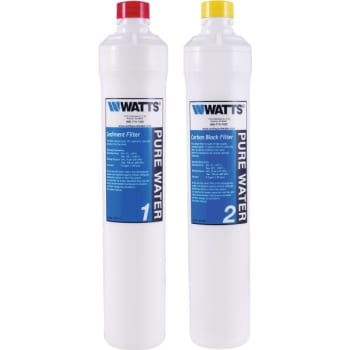 Image for Watts® Kwik-Change™ Two-Piece Semi-Annual Water Filter Pack from HD Supply
