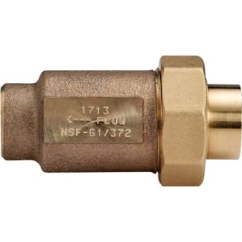 Image for Zurn 12UFX12F-700XL - 1/2" Dual Check Valve, Female NPT Union Inlet from HD Supply