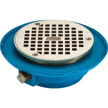 Image for Zurn FD2322-IP2 - 2" Cast Iron Floor Drain With Bronze Strainer from HD Supply