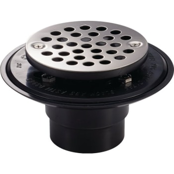 Image for Zurn FD2254-AB2-FMT - 2" ABS Drain With 4 1/4" Steel Strainer from HD Supply
