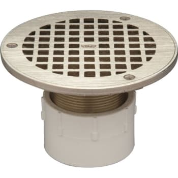 Image for Zurn Fd2210-Pv2 - 2" Pvc Floor Drain With Adjustable Nickel Top from HD Supply