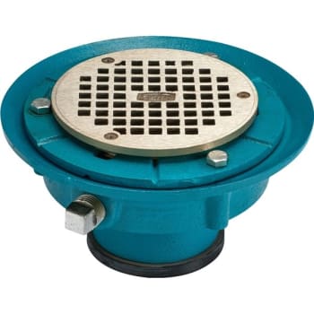 Image for Zurn Fd2322-Po3 - 3" Cast Iron, Push-On, Low Profile, Adjustable Floor Drain from HD Supply
