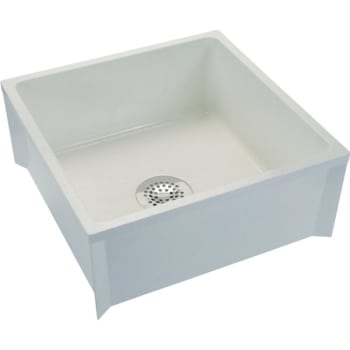 Image for Zurn Z1996-24-Aw - 24x24 White Body Mop Basin With Pvc Drain Assembly from HD Supply