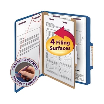 Image for SMEAD® Classification Folder With SafeSHIELD® Fastener, Package Of 10 from HD Supply