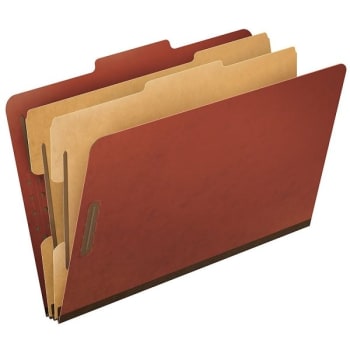Image for Pendaflex® Red Pressboard Classification Folder Pack Of 10 from HD Supply