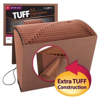 SMEAD® Tuff® Brown Expanding File With Flap And Elastic Cord